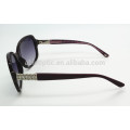 lady top quality fashion sunglasses with metal flower decorated hinge